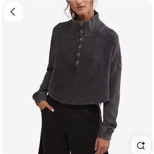 Love By Design Charcoal Button-Up Hoodie